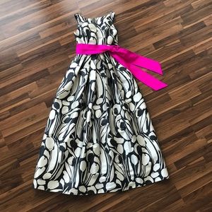 Eliza J Floral Gown w/ Belt